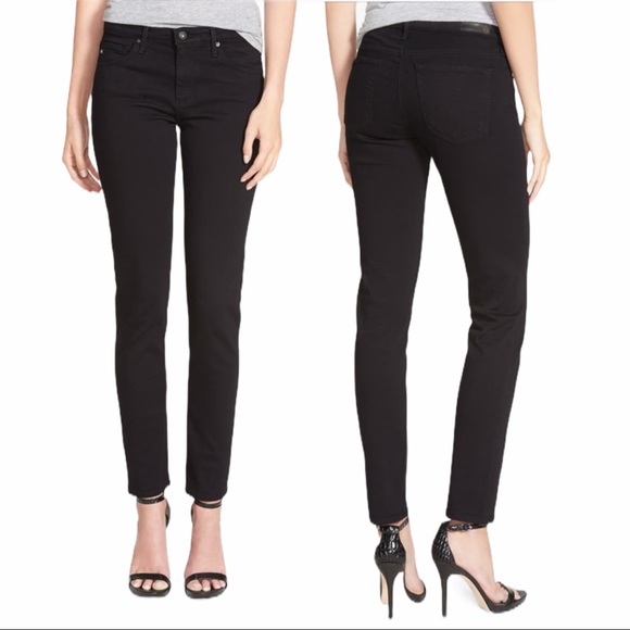 Ag Adriano Goldschmied Denim - AG The Prima Mid-Rise Cigarette Black Size 28
